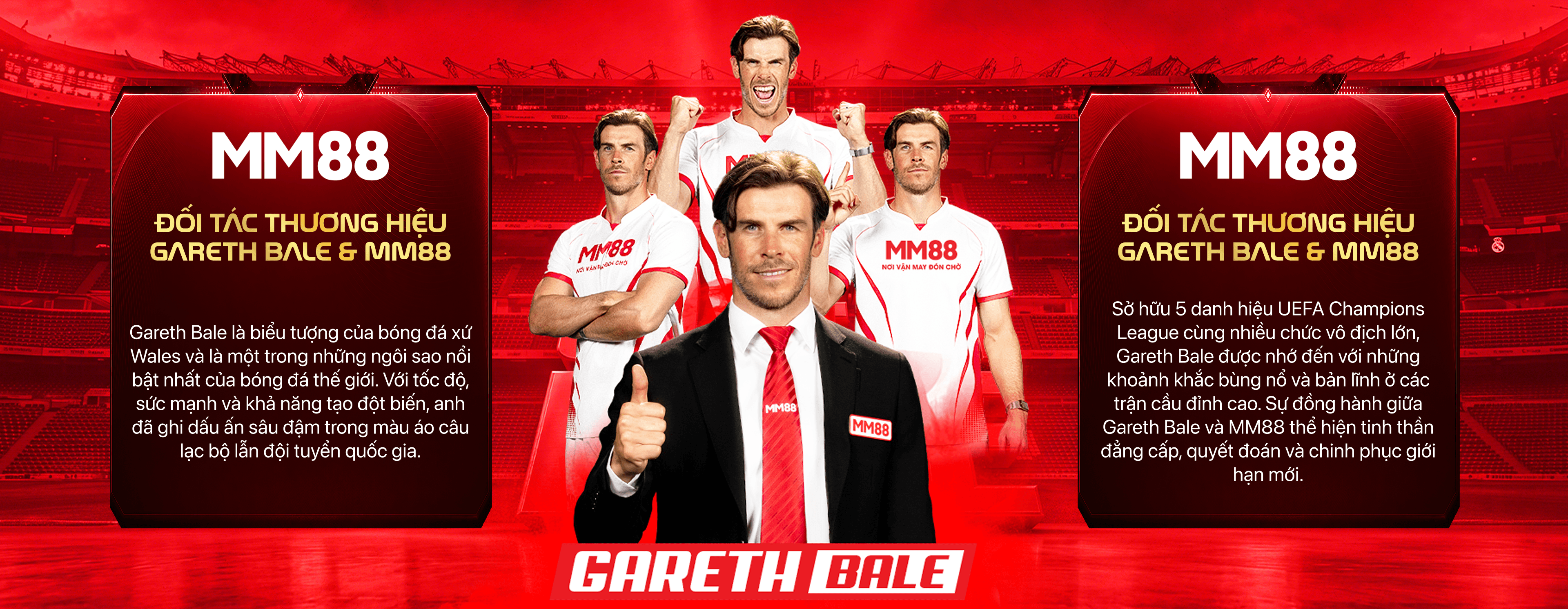 MM88 — Đối tác thương hiệu Gareth Bale