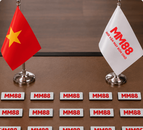 Cờ Việt Nam và cờ MM88